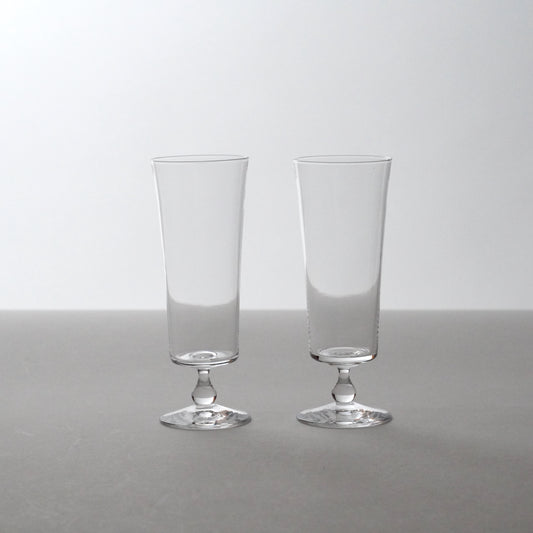 hand made cocktail glass. Handmade glass by Japanese artist at Gallery tete Hong Kong.